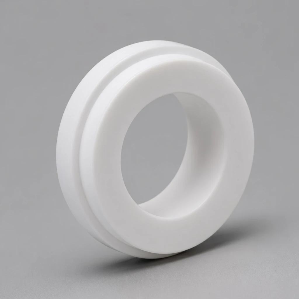 PTFE bearing ring CNC machined part