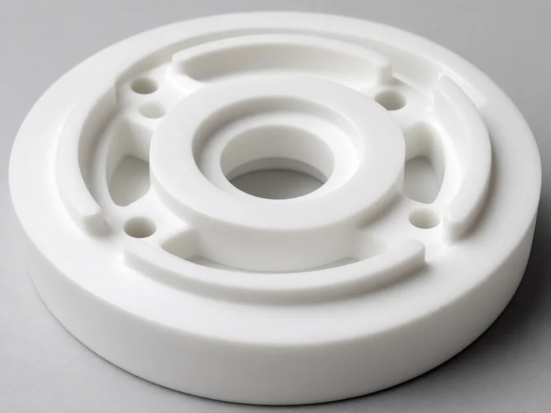 PTFE pump housing CNC machined part